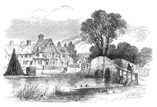 Leaves from a Sketch-Book - Bits of Kent: Eynsford, 1876. Creator: Unknown