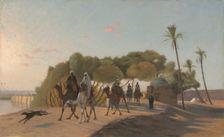 Leaving the Oasis, 1880s. Creator: Jean-Léon Gérôme (French, 1824-1904)