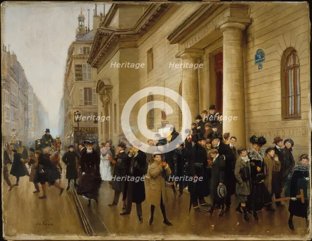 Leaving the Lycee Condorcet, c1903. Creator: Jean Beraud.