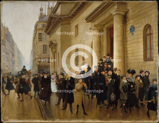 Leaving the Lycee Condorcet, c1903. Creator: Jean Beraud.