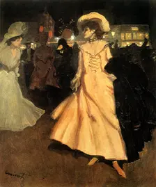 Leaving the Moulin Rouge 1901-1902. Artist: Tony Minartz
