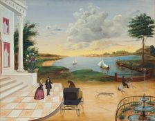 Leaving the Manor House, c. 1850/1855. Creator: Unknown