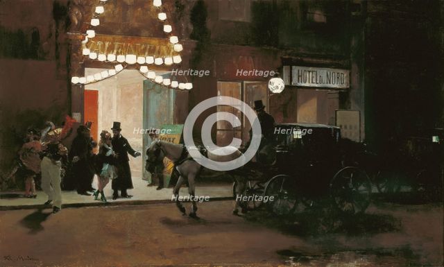 Leaving the Masqued Ball. Artist: Madrazo y Garreta, Raimundo de (1841-1920)
