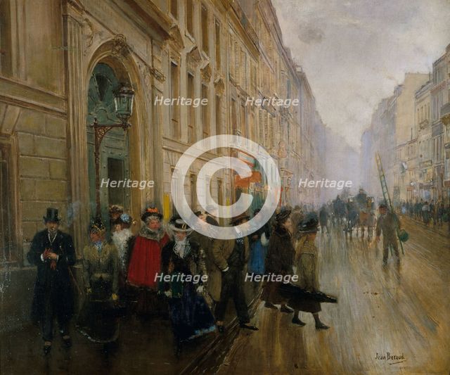 Leaving the Music Conservatory, 1899. Creator: Jean Beraud.
