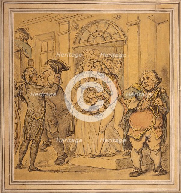 Leaving after a party, late 18th-early 19th century. Artist: Thomas Rowlandson