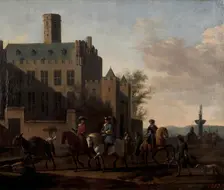 Leaving for the Hunt, 1660. Creator: Gerrit Berckheyde