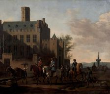 Leaving for the Hunt, 1660. Creator: Gerrit Berckheyde