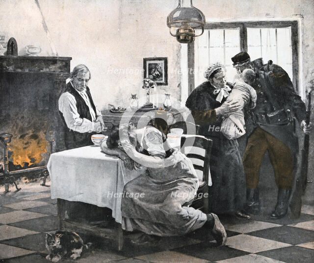 'Leaving for the War', France, 1914.  Creator: Francois-Charles Baude.