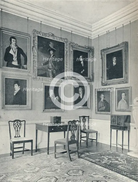 Leaving Portraits in the Drawing-Room', 1926. Artist: Unknown.