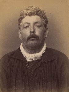 Leboucher. Edouard, Léon. 43 ans, né à Paris XIVe. Cordonnier. Anarchiste. 7/3/94., 1894. Creator: Alphonse Bertillon