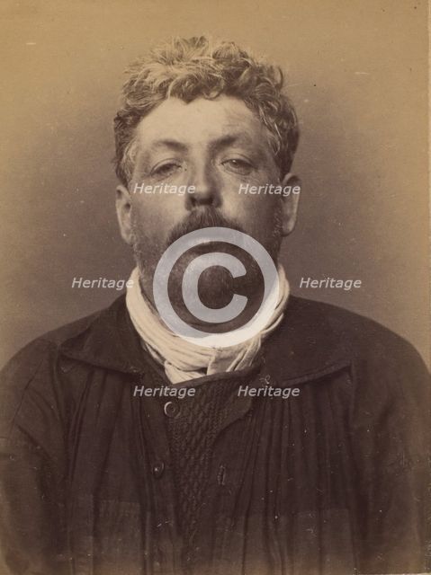 Leboucher. Edouard, Léon. 43 ans, né à Paris XIVe. Cordonnier. Anarchiste. 7/3/94., 1894. Creator: Alphonse Bertillon.