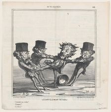 L'écartèlement rétabli, 1869. Creator: Honore Daumier