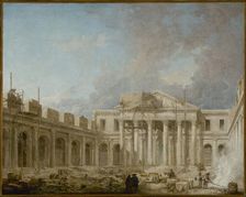 L'Ecole de chirurgie en construction, 1773. Creator: Hubert Robert