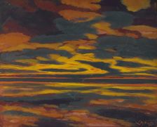 L'éclair vert sur la mer, 1921