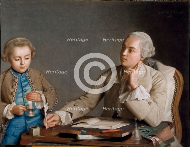 L'Écriture (The Writing), 1752. Creator: Liotard, Jean-Étienne (1702-1789).