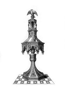 Lectern, c15th century?, (1843).Artist: Henry Shaw