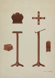Lectern (Reading Stand), c. 1936. Creator: David P. Willoughby