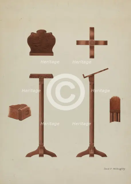 Lectern (Reading Stand), c. 1936. Creator: David P. Willoughby.