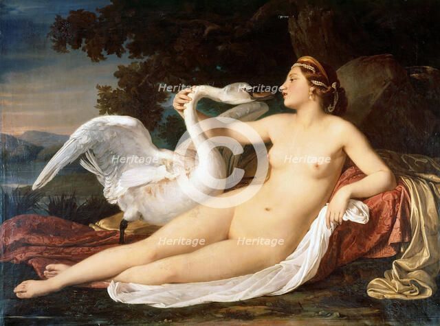 Leda and the Swan, 1840-1850. Creator: Mussini, Luigi (1813-1888).