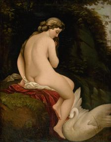 Leda and the Swan, 1862. Creator: Alexander Nyulassy