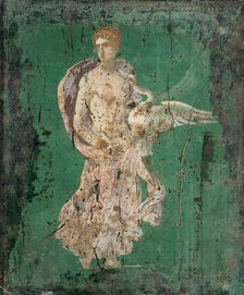Leda and the Swan, 1st H. 1st cen. AD. Creator: Roman-Pompeian wall painting