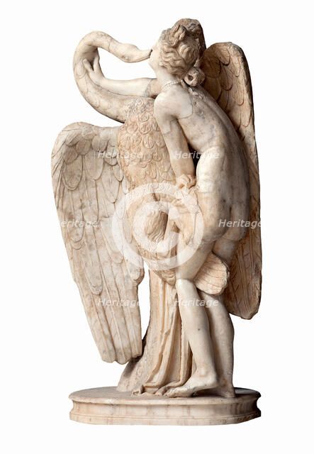 Leda and the Swan, 2nd cen. AD. Creator: Art of Ancient Rome, Classical sculpture  .