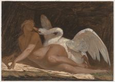 Leda and the Swan. Creator: Adolphe Yvon (French, 1817-1893)