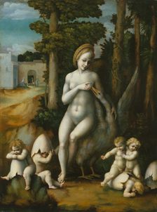Leda and the Swan. Creator: Bacchiacca
