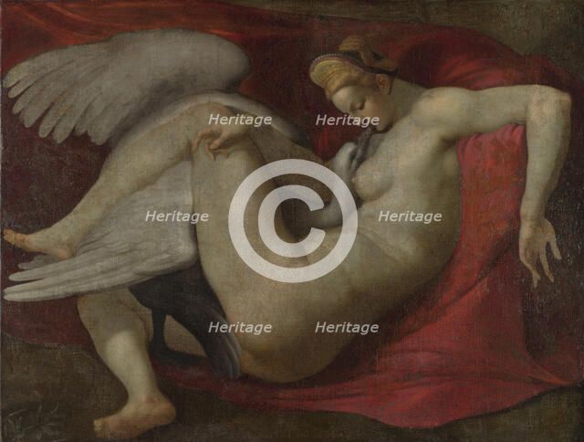 Leda and the Swan, after 1530. Artist: Buonarroti, Michelangelo, (School)  