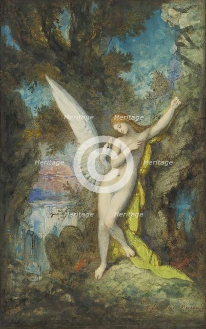 Leda and the Swan. Artist: Moreau, Gustave (1826-1898)