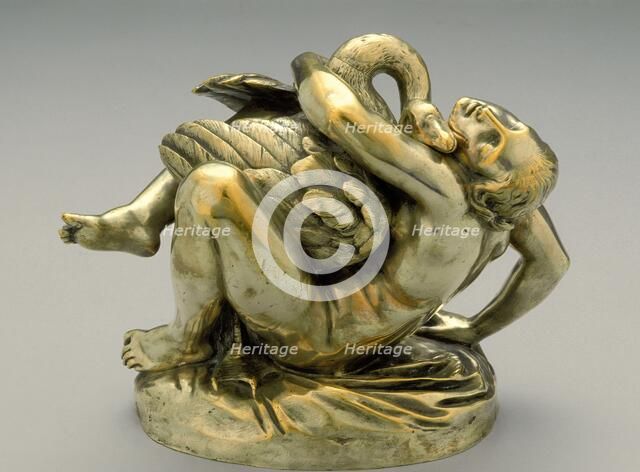 Leda and the Swan, between 1840 and 1849. Creator: Jean-Jacques Feuchere.