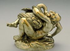 Leda and the Swan, between 1840 and 1849. Creator: Jean-Jacques Feuchere