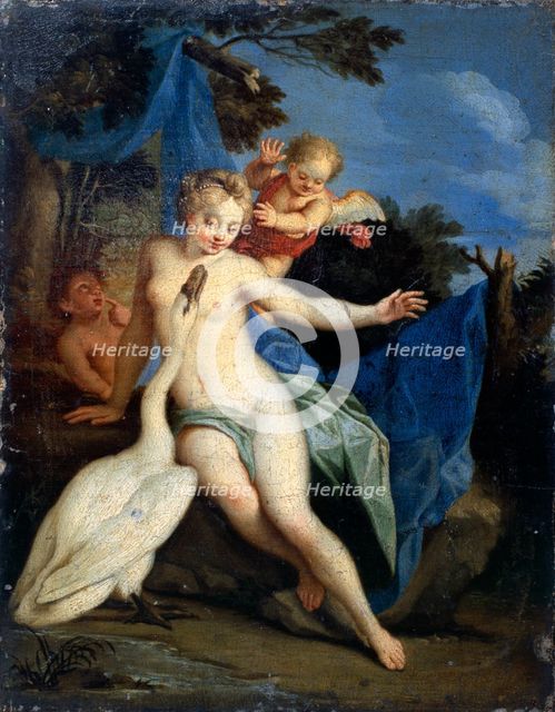 'Leda and the Swan', c18th century. Artist: Michele Rocca.