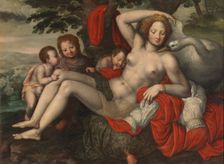 Leda and the Swan, first half of 16th century. Creator: Georg Pencz