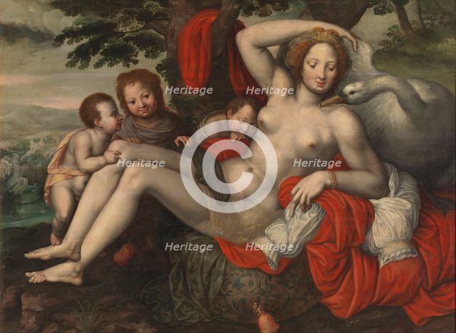 Leda and the Swan, first half of 16th century. Creator: Georg Pencz.