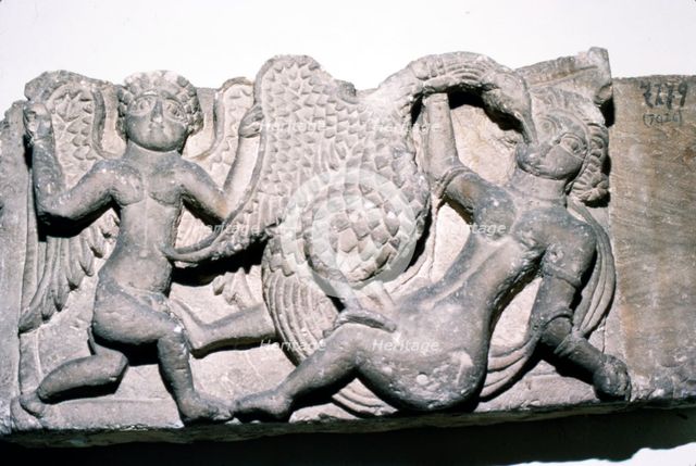 Leda and the Swan from Ahnassia, Beni-Souef, Egypt, 3rd century. Artist: Unknown.