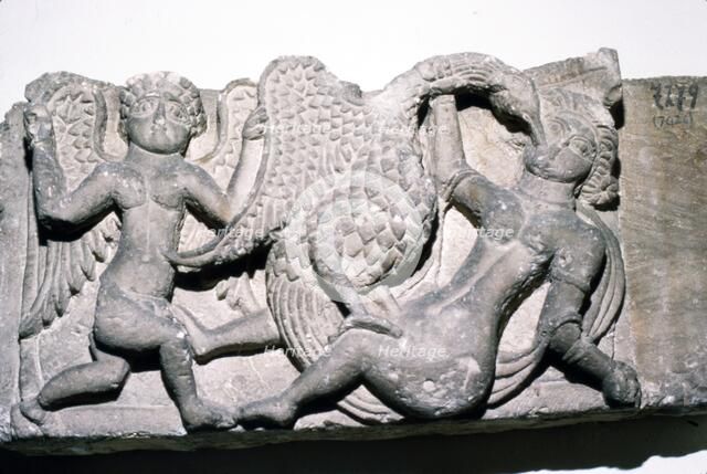 Leda and the Swan from Ahnassia, Beni-Souef, Egypt, 3rd century. Artist: Unknown.