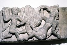 Leda and the Swan from Ahnassia, Beni-Souef, Egypt, 3rd century