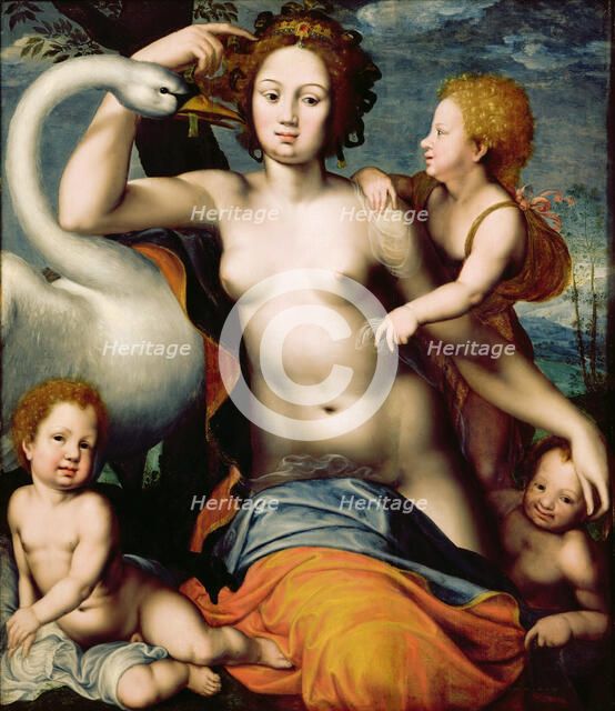 Leda and the Swan, Mid of 16th century.