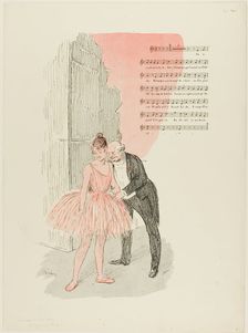 Leda and the Swan, published July 7, 1893. Creator: Theophile Alexandre Steinlen