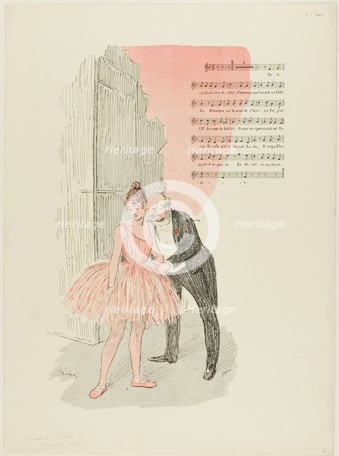 Leda and the Swan, published July 7, 1893. Creator: Theophile Alexandre Steinlen.