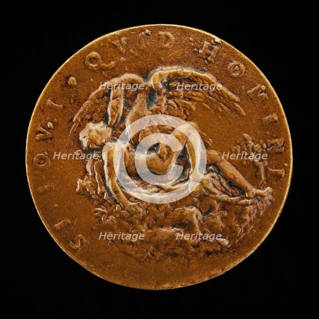 Leda and the Swan [reverse], 16th century. Creator: Unknown.