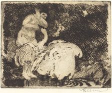 Leda Bathing (Léda au bain), 1913. Creator: Paul Albert Besnard
