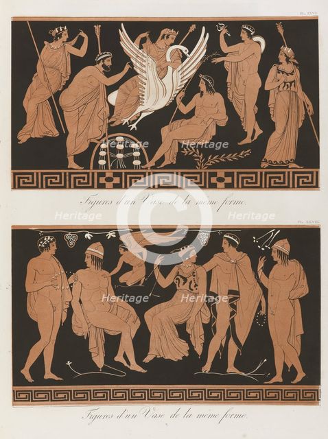 Leda seduced by Zeus disguised as a swan, 1813 [-1824].  Creator: Unknown.