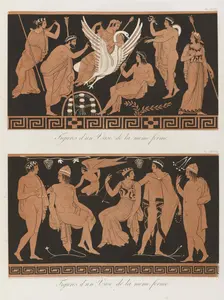 Leda seduced by Zeus disguised as a swan, 1813 [-1824]. Creator: Unknown