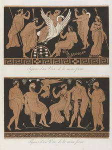 Leda seduced by Zeus disguised as a swan, 1813 [-1824]. Creator: Unknown