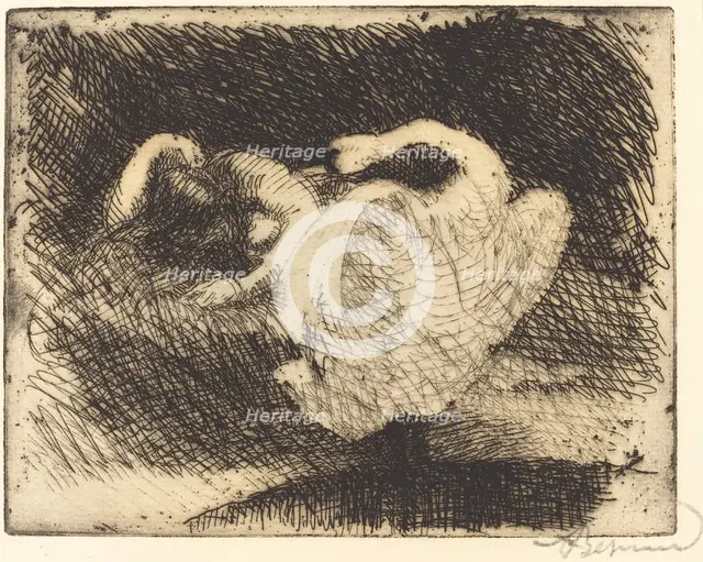 Leda Sleeping (Léda s'endort), 1913. Creator: Paul Albert Besnard.