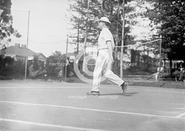 Lee McClung - Treasurer of The U.S. Playing Tennis, 1911. Creator: Harris & Ewing.