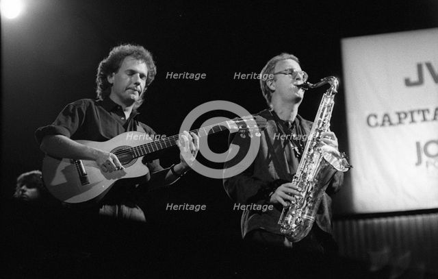 Lee Ritenour and Tom Scott, JVC Capital Jazz Festival, Royal Festival Hall, London, 7.88. Creator: Brian O'Connor.