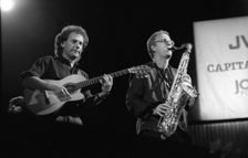 Lee Ritenour and Tom Scott, JVC Capital Jazz Festival, Royal Festival Hall, London, 7.88. Creator: Brian O'Connor
